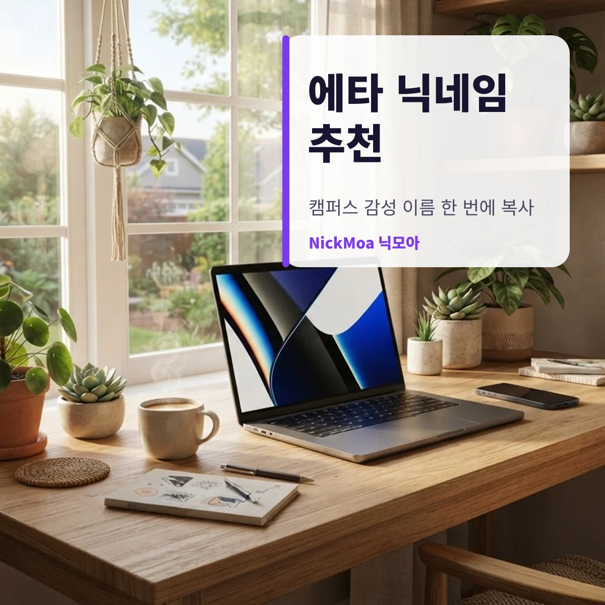 에타 닉네임 추천 안내 이미지 — NickMoa 닉모아